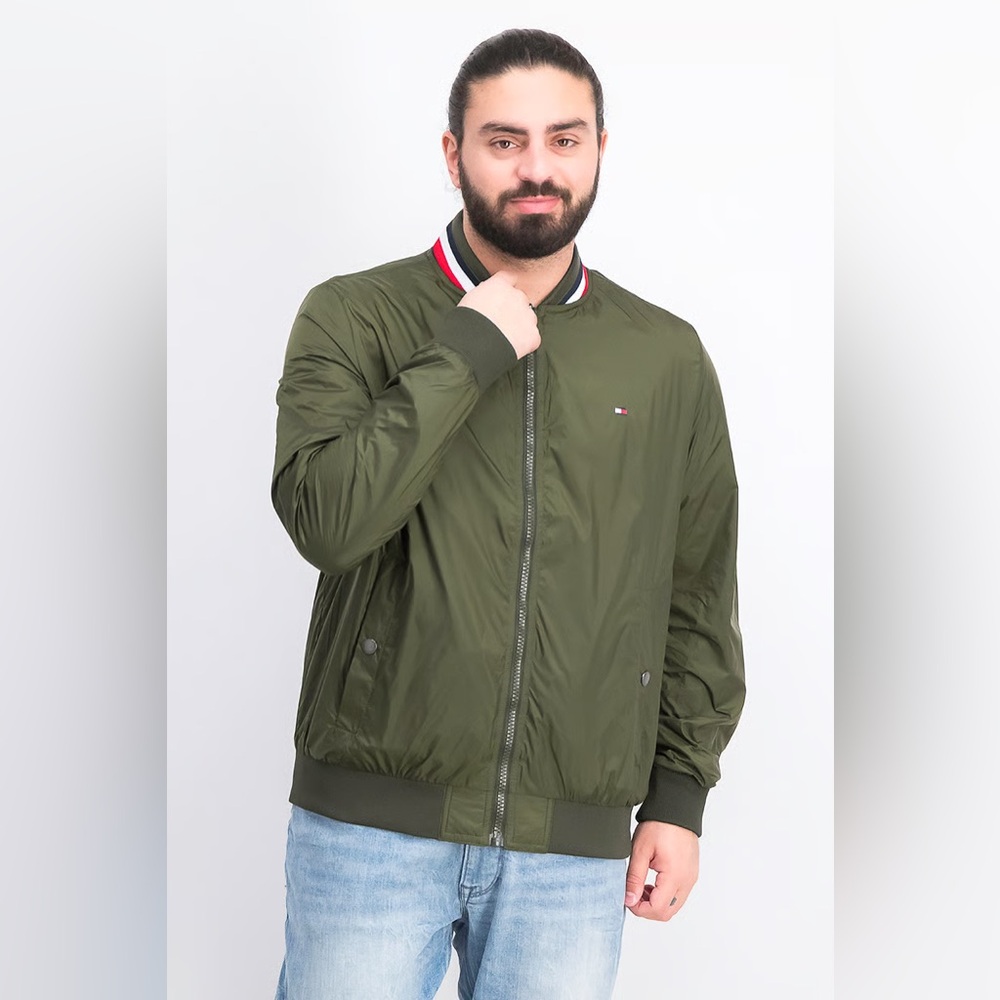 Tommy Hilfiger Reversible Green & Navy Bomber Jacket